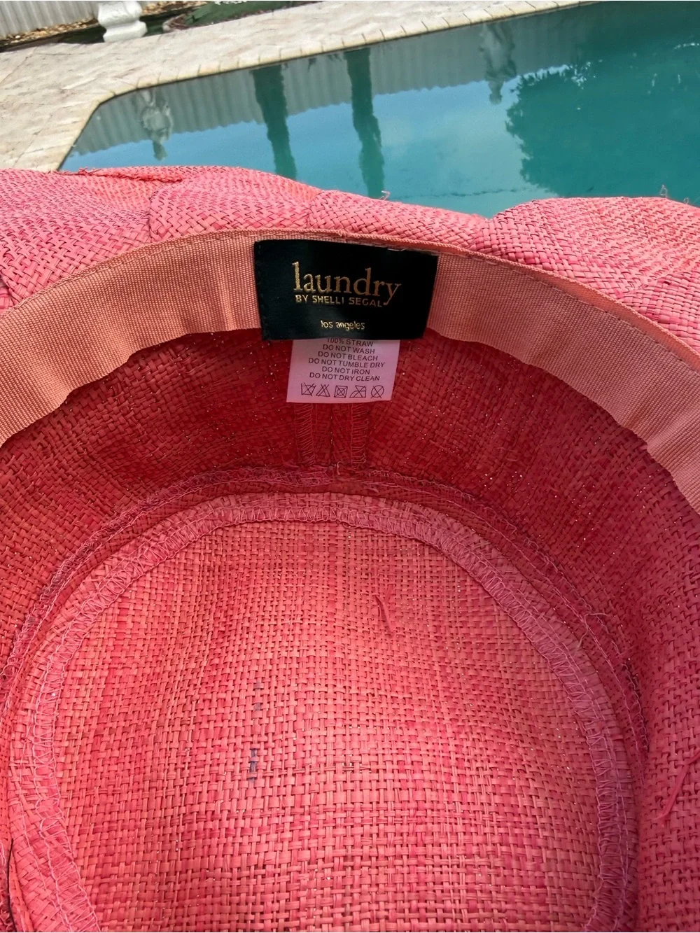 Laundry By Shelli Segal Pink Wide Brim Sun Hat